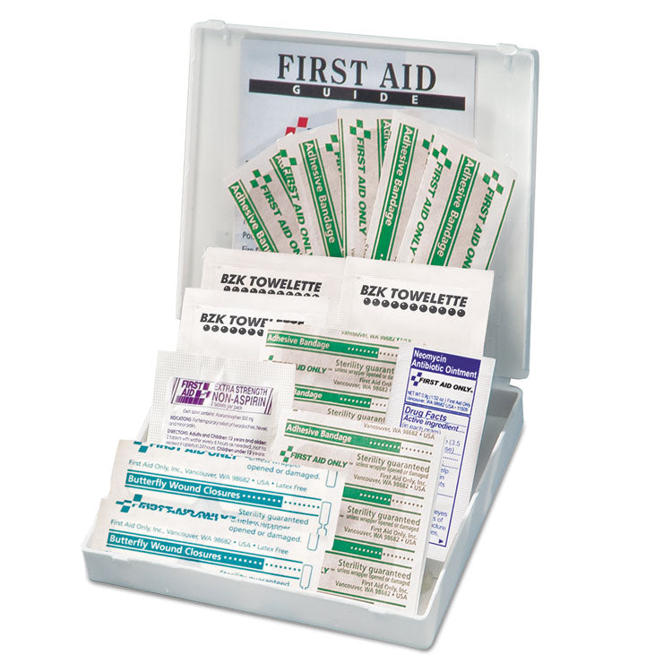 All-Purpose First Aid Kit, 21 Pieces, 4.75 X 3, Plastic Case
