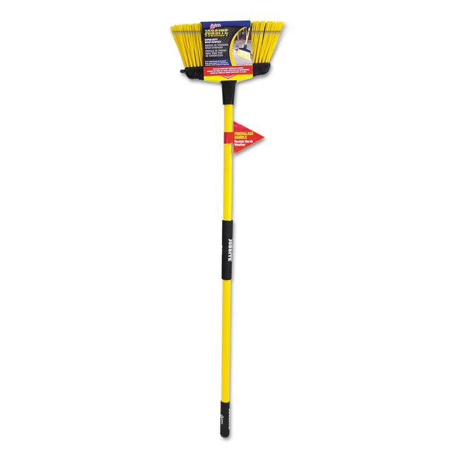 Job Site Super-Duty Multisurface Upright Broom, 16 X 54, Fiberglass Handle, Yellow/black