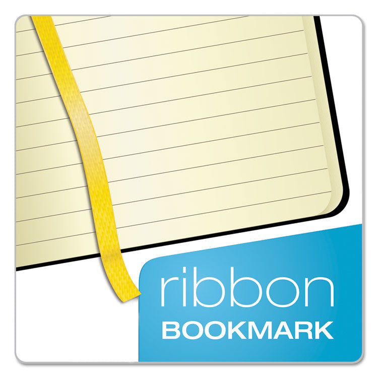 Idea Collective Journal with Elastic Closure, 1-Subject, Wide/Legal Rule, Black Hardcover, (96) 5.5 x 3.5 Sheets