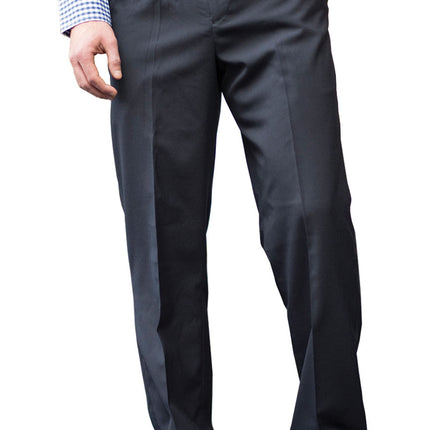 EDWARDS MENS EASY FIT POLYWOOL PLEATED PANT