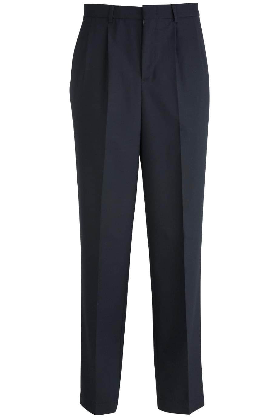 EDWARDS MENS PLEATED FRONT POLY/WOOL PANT