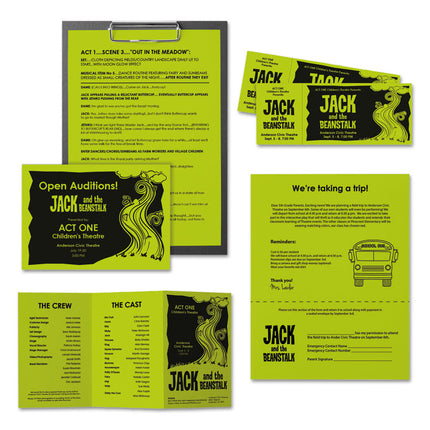 Color Paper, 24 lb Bond Weight, 8.5 x 11, Terra Green, 500/Ream
