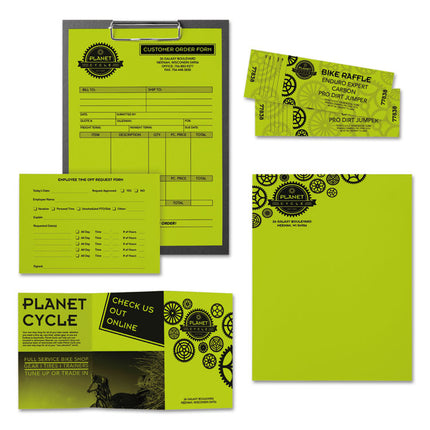 Color Paper, 24 lb Bond Weight, 8.5 x 11, Terra Green, 500/Ream