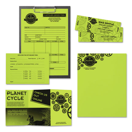 Color Paper, 24 lb Bond Weight, 8.5 x 11, Vulcan Green, 500/Ream