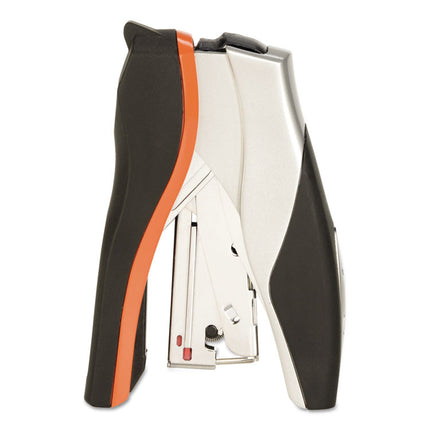 Optima 40 Compact Stapler, 40-Sheet Capacity, Black/silver/orange