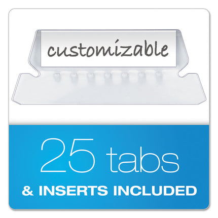 Colored Hanging Folders, Letter Size, 1/5-Cut Tabs, Black, 25/Box