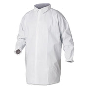 A40 Liquid And Particle Protection Lab Coats, X-Large, White, 30/carton