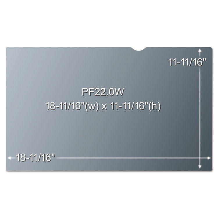 Frameless Blackout Privacy Filter for 22" Widescreen Flat Panel Monitor, 16:10 Aspect Ratio