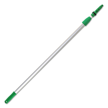 Opti-Loc Extension Pole, 8 Ft, Two Sections, Green/silver