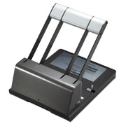 160-Sheet Antimicrobial Protected Xtreme Duty Adjustable Two- To Three-Hole Punch, 9/32" Holes, Black/silver