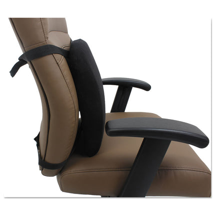 Cooling Gel Memory Foam Backrest, Two Adjustable Chair-Back Straps, 14.13 X 14.13 X 2.75, Black