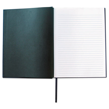 Casebound Hardcover Notebook, 1-Subject, Wide/Legal Rule, Dark Blue Cover, (150) 10.25 x 7.63 Sheets