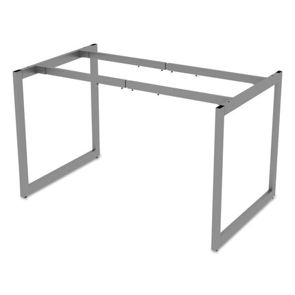 Alera Open Office Desk Series Adjustable O-Leg Desk Base, 47.25 to 70.78w x 29.5d x 28.5h, Silver