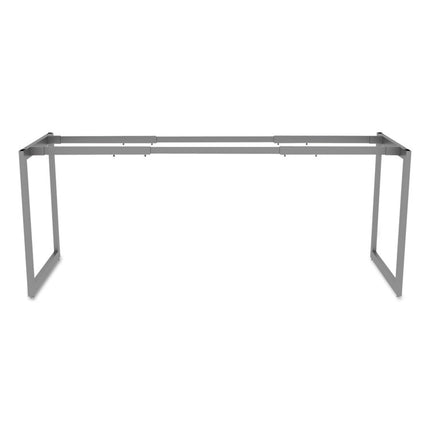 Alera Open Office Desk Series Adjustable O-Leg Desk Base, 47.25 to 70.78w x 23.63d x 28.5h, Silver