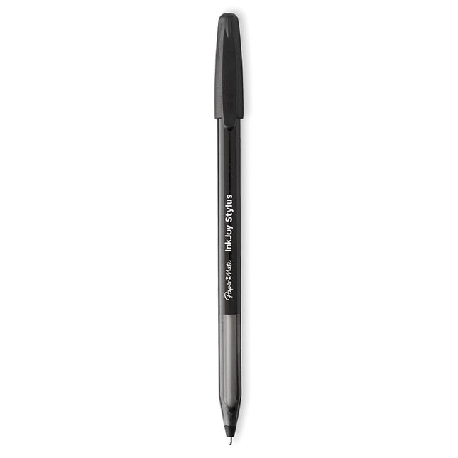 Inkjoy 100 Ballpoint Pen/stylus, Stick, Medium 1 Mm, Black Ink, Black Barrel, Dozen