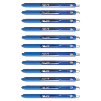 InkJoy Gel Pen, Retractable, Fine 0.5 mm, Blue Ink, Blue Barrel, Dozen