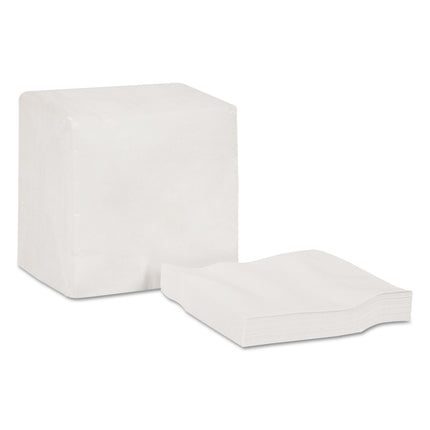 Advanced Beverage Napkins, 2-Ply, 9.25" X 9.25", Poly-Pack, White, 6000/carton