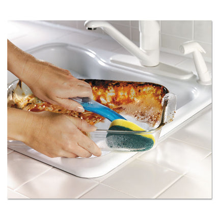 Soap-Dispensing Dishwand, 2.5 X 9.5, Yellow/green, 4/carton