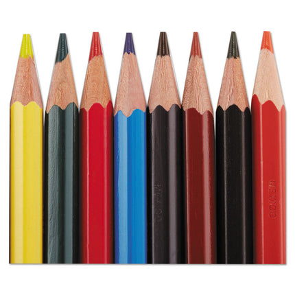 Col-Erase Pencil with Eraser, 0.7 mm, 2B, Assorted Lead and Barrel Colors, Dozen