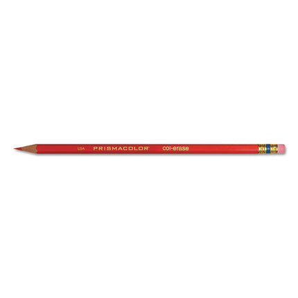 Col-Erase Pencil with Eraser, 0.7 mm, 2B, Assorted Lead and Barrel Colors, Dozen