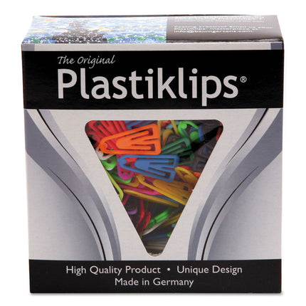 Plastiklips Paper Clips, Small, Smooth, Assorted Colors, 1,000/Box