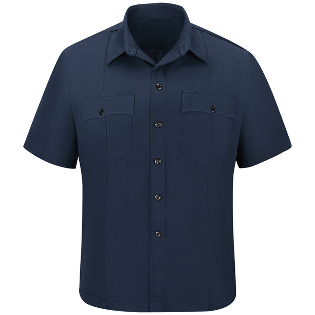 Workrite® Fire Service Men's Station No. 73 Untucked Uniform Shirt / FSU2NV