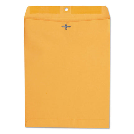 Kraft Clasp Envelope, 28 lb Bond Weight Kraft, #97, Square Flap, Clasp/Gummed Closure, 10 x 13, Brown Kraft, 100/Box