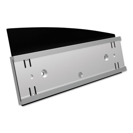 Interior Image Anti-Glare Sign Holder, Landscape, 8.5 X 2 Insert, Black/silver