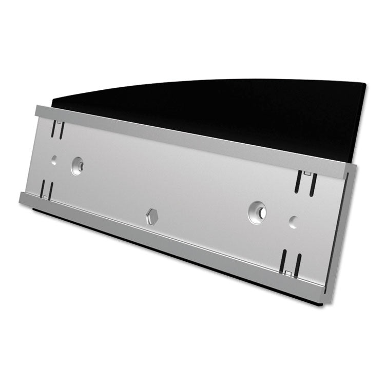 Interior Image Anti-Glare Sign Holder, Landscape, 8.5 X 2 Insert, Black/silver