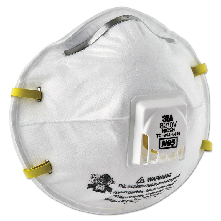 Particulate Respirator 8210V, N95, Cool Flow Valve, Standard Size, 10/Box