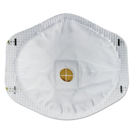 Particulate Respirator w/Cool Flow Exhalation Valve, Standard Size, 10/Box