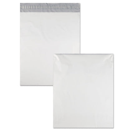 Redi-Strip Poly Mailer, #5 1/2, Square Flap with Perforated Strip, Redi-Strip Adhesive Closure, 14 x 17, White, 100/Pack