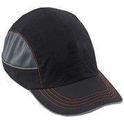 Skullerz 8950 Bump Cap Hat, Long Brim, Black
