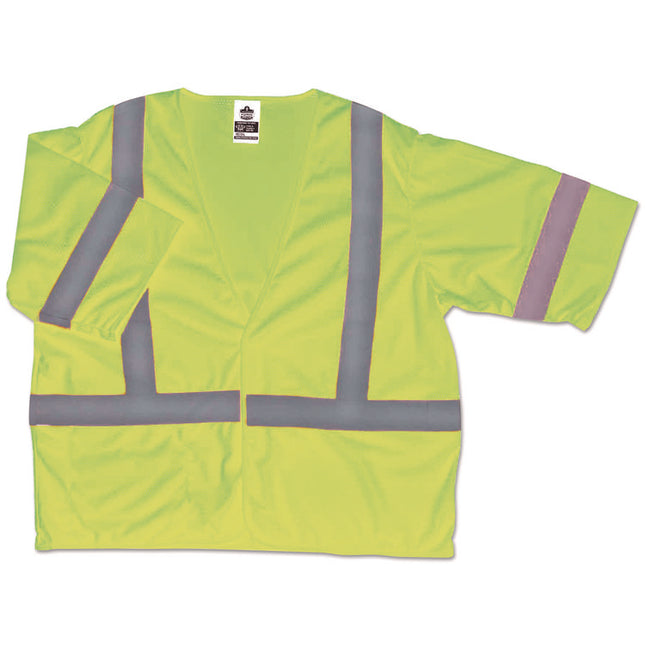 GloWear 8310HL Type R Class 3 Economy Mesh Vest, Small to Medium, Lime