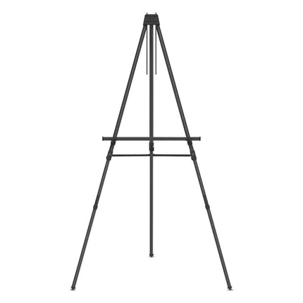 Aluminum Heavy-Duty Display Easel, 38" To 66" High, Aluminum, Black