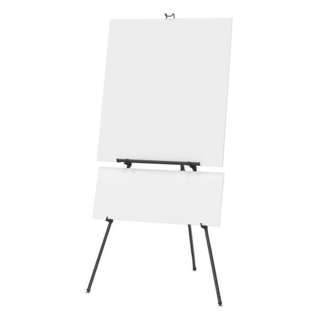 Aluminum Heavy-Duty Display Easel, 38" To 66" High, Aluminum, Black
