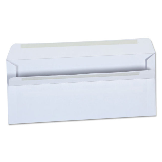 Self-Seal Business Envelope, #10, Square Flap, Self-Adhesive Closure, 4.13 X 9.5, White, 500/box