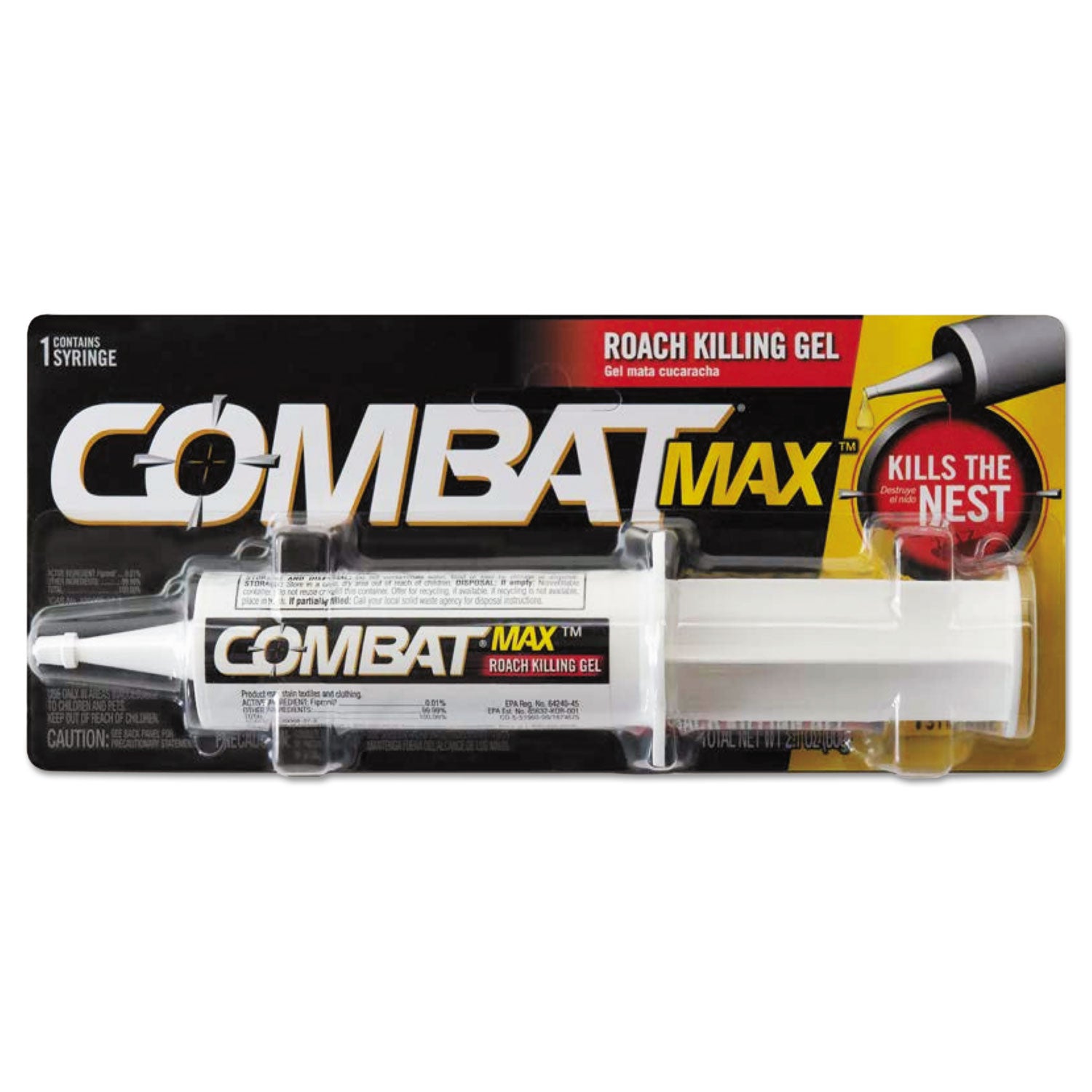 Source Kill Max Roach Killing Gel, 2.1 oz Syringe, 12/Carton