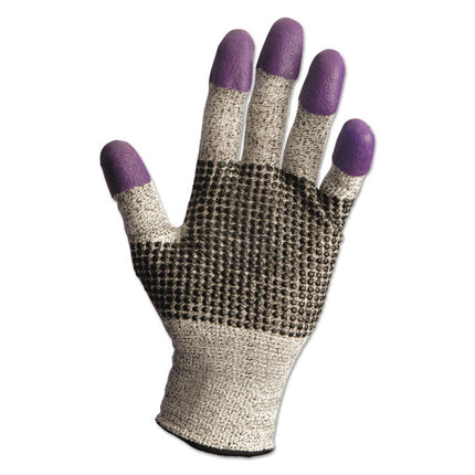 G60 NITRILE Cut-Resistant Glove, 260 mm Length, 2X-Large/Size 11, Black/White/Purple, 12 Pairs/Carton