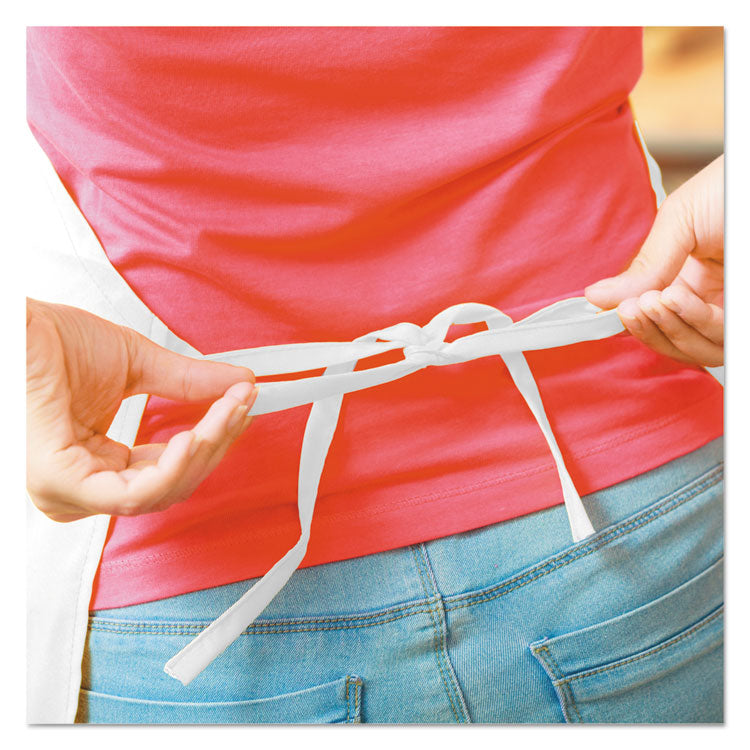 A20 Apron, 28" x 40",  One Size Fits All, White