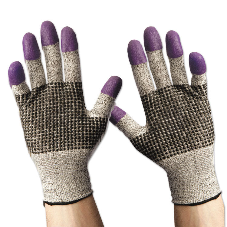 G60 NITRILE Cut-Resistant Glove, 260 mm Length, 2X-Large/Size 11, Black/White/Purple, 12 Pairs/Carton