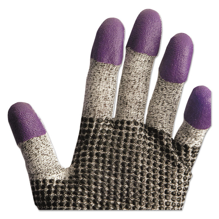 G60 Purple Nitrile Gloves, 230 mm Length, Medium/Size 8, Black/White, 12 Pairs/Carton