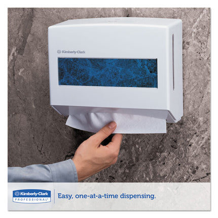 Scottfold Compact Towel Dispenser, 10.75 x 4.75 x 9, Pearl White