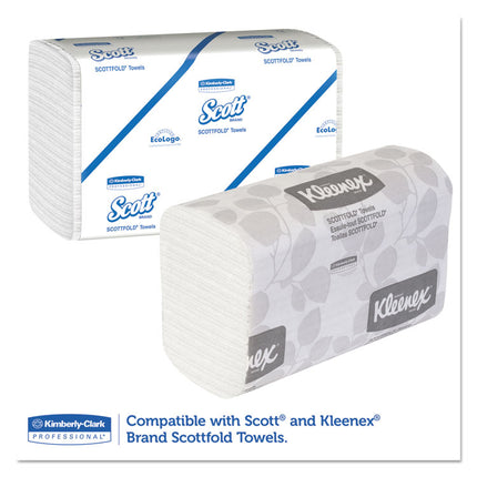 Scottfold Compact Towel Dispenser, 10.75 x 4.75 x 9, Pearl White