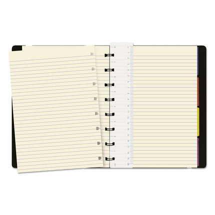 Notebook, 1-Subject, Medium/College Rule, Black Cover, (112) 8.25 x 5.81 Sheets