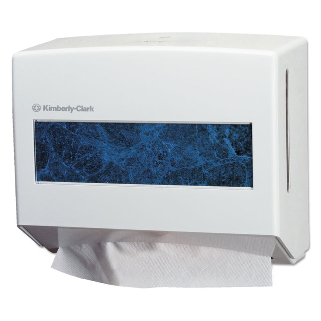 Scottfold Compact Towel Dispenser, 10.75 x 4.75 x 9, Pearl White