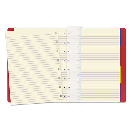 Notebook, 1-Subject, Medium/College Rule, Red Cover, (112) 8.25 x 5.81 Sheets