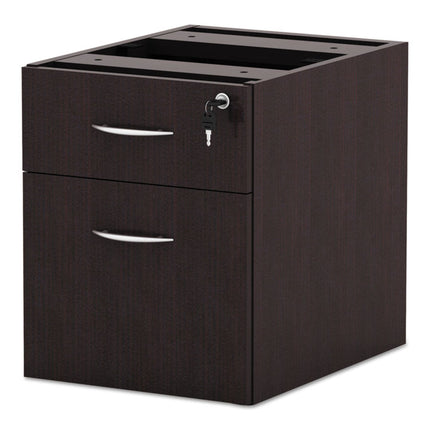 Alera Valencia Series Hanging Pedestal File, Left/right, 2-Drawers: Box/file, Legal/letter, Espresso, 15.63" X 20.5" X 19.25"