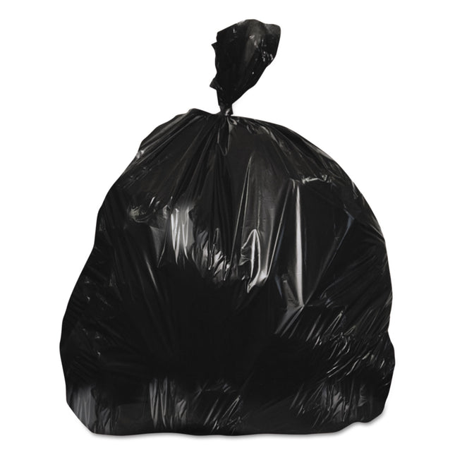 Linear Low-Density Can Liners, 45 Gal, 0.7 Mil, 40" X 46", Black, 250/carton