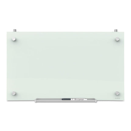 Infinity Magnetic Glass Dry Erase Cubicle Board, 30" x 18", White Surface